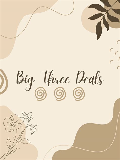 Unbeatable Three Deals You Can't Afford to Miss This Season